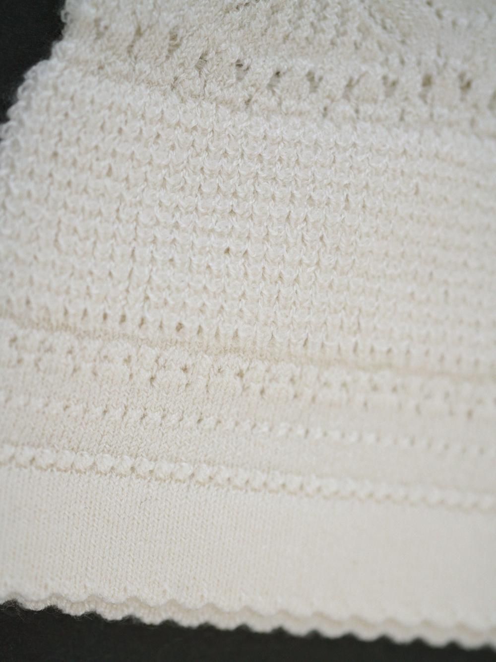 新品未使用！FUMIKA_UCHIDA KNITTING BELLYBAND FUMIKA UCHIDA： SILK LACE KNITTING BELLYBAND - LIGHT BROWN - ORANN