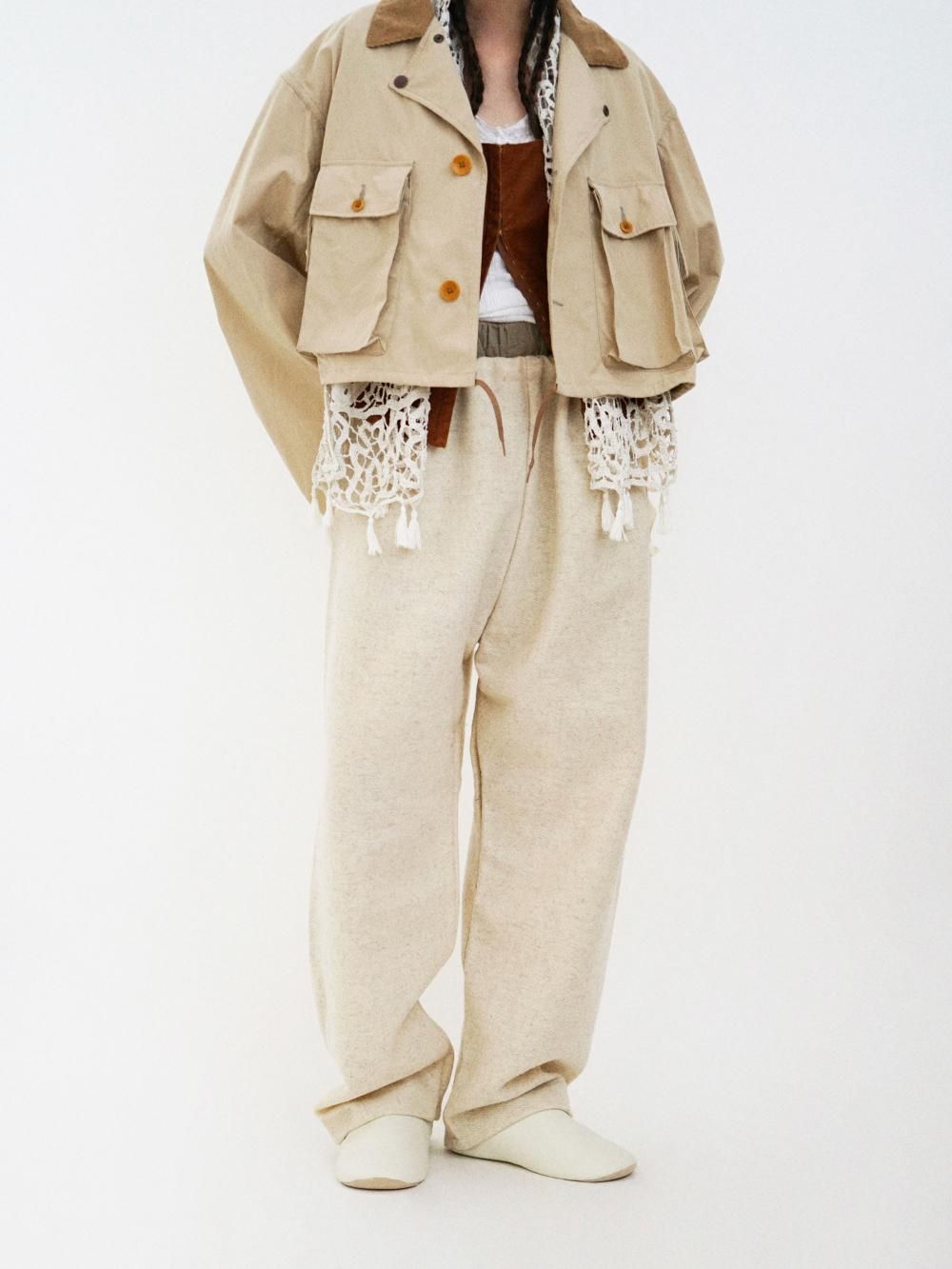 FUMIKA_UCHIDA POPLIN SHORT JACKET / SAND,BEIGE - n e p
