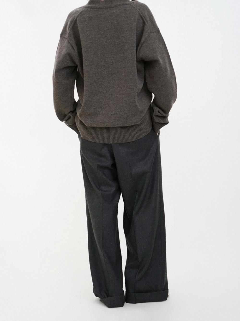 SUPER LIGHT WOOL TWO TUCK SLACKS 3 チャコール Super Light Wool Two-Tuck Slacks(3(MEN) Light Khaki/ライト