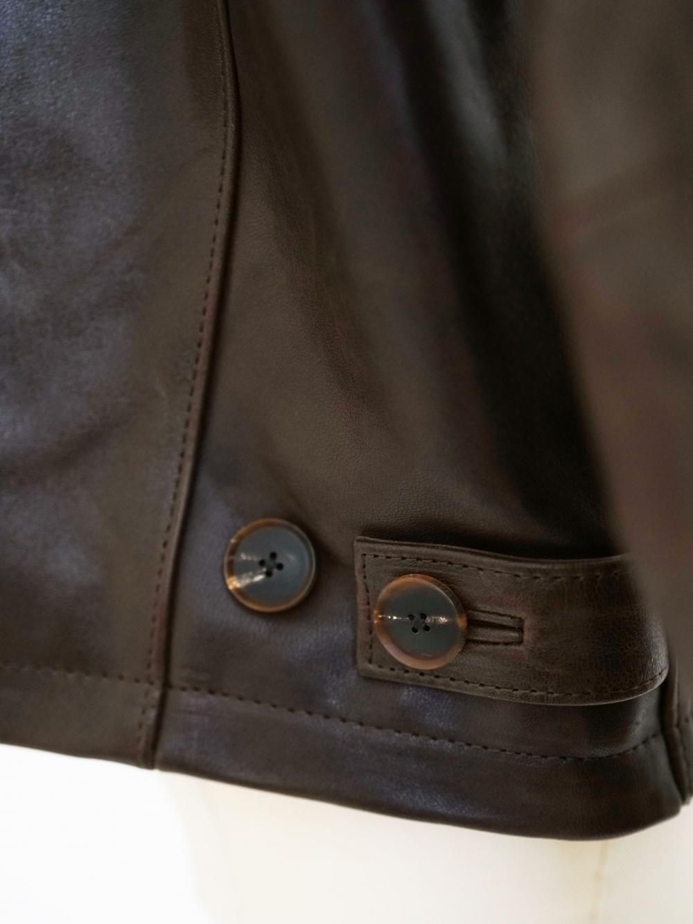 AURALEE HEAVY LAMB LEATHER BLOUSON SIZE/3 - n e p