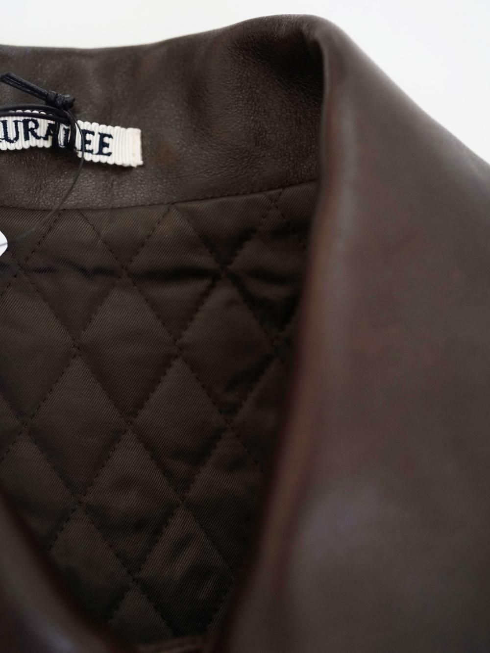 AURALEE HEAVY LAMB LEATHER BLOUSON SIZE/3 - n e p