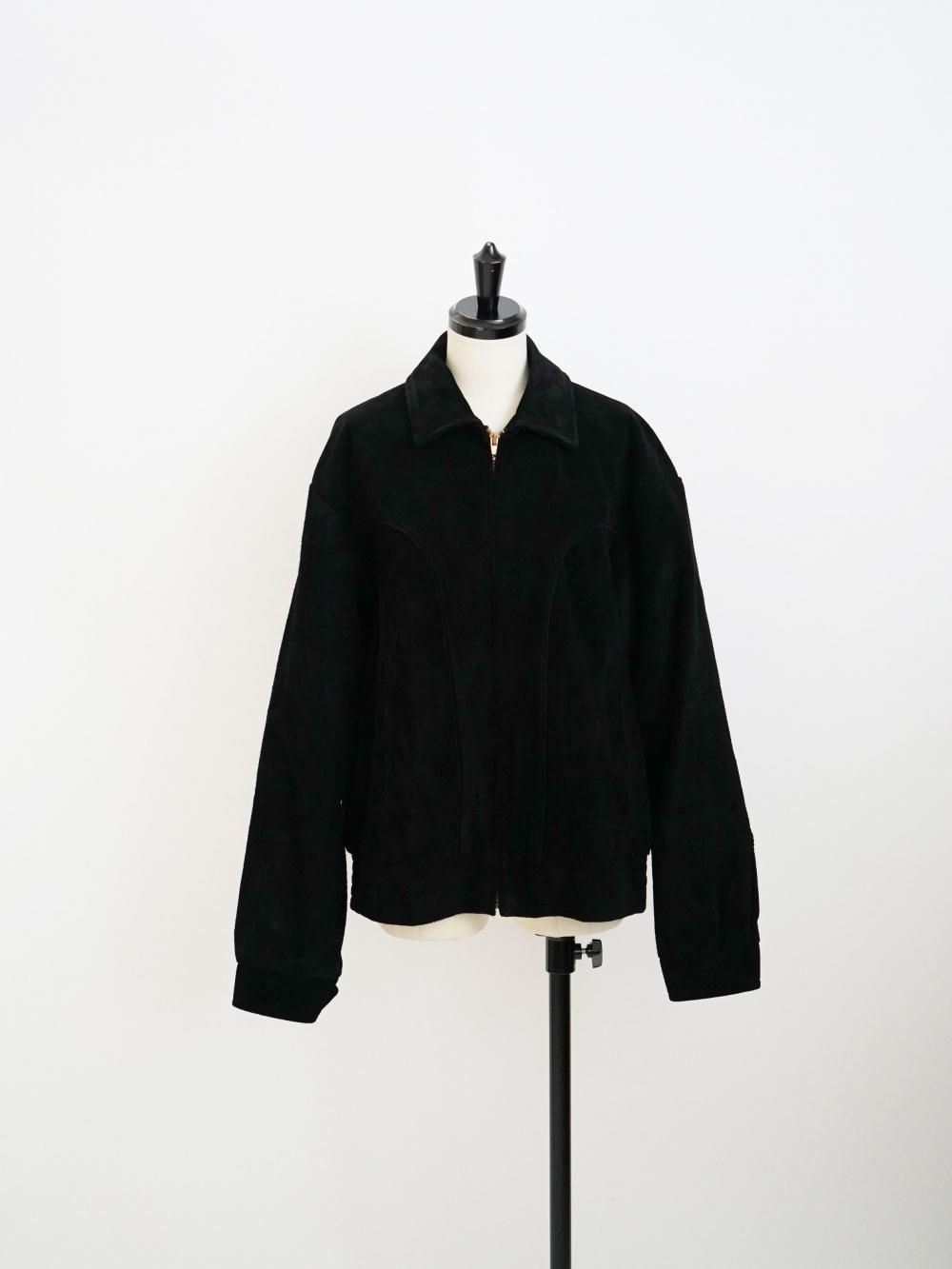 UNUSED SUEDE JACKET / BLACK
