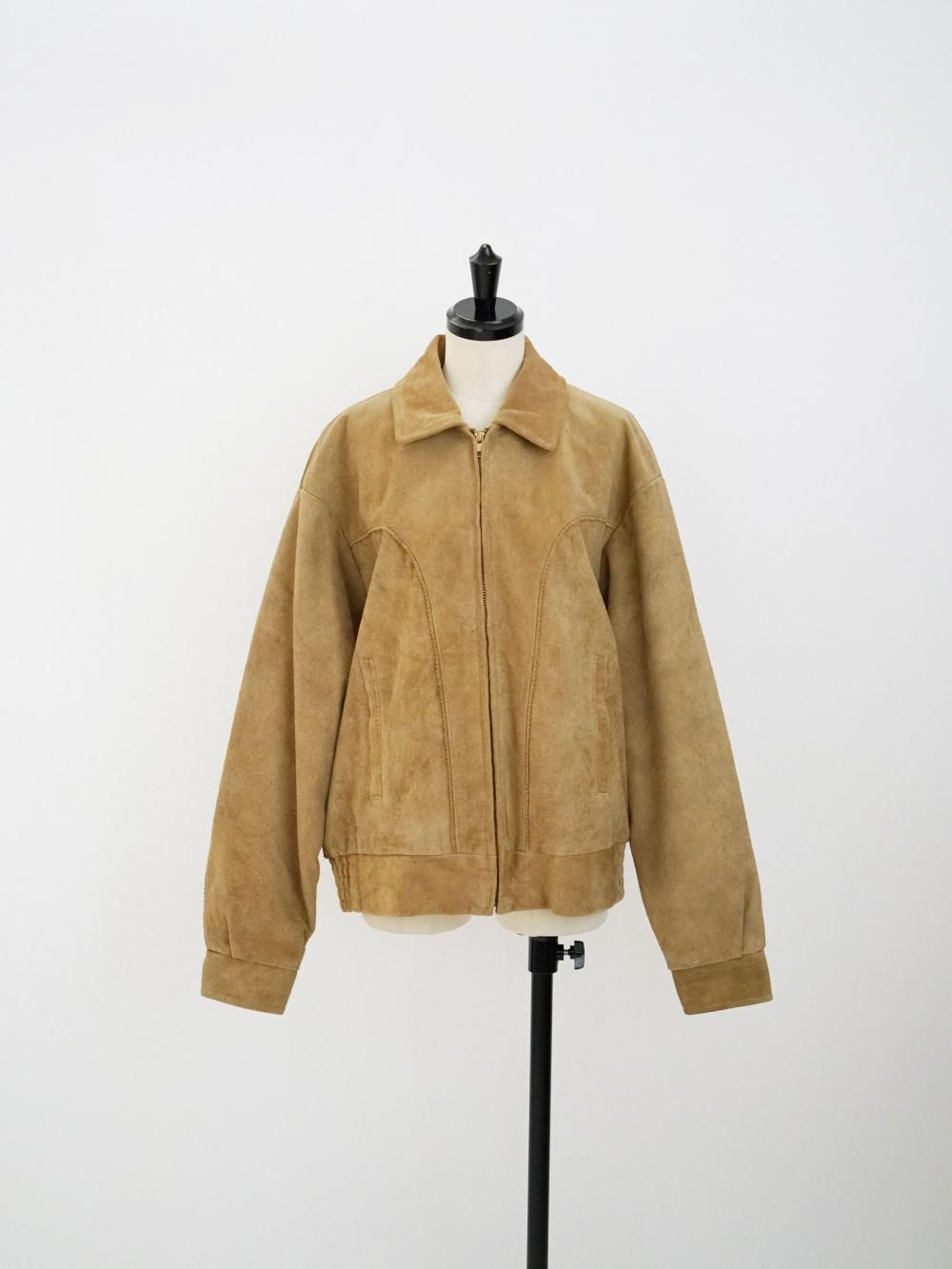 UNUSED SUEDE JACKET / BEIGE