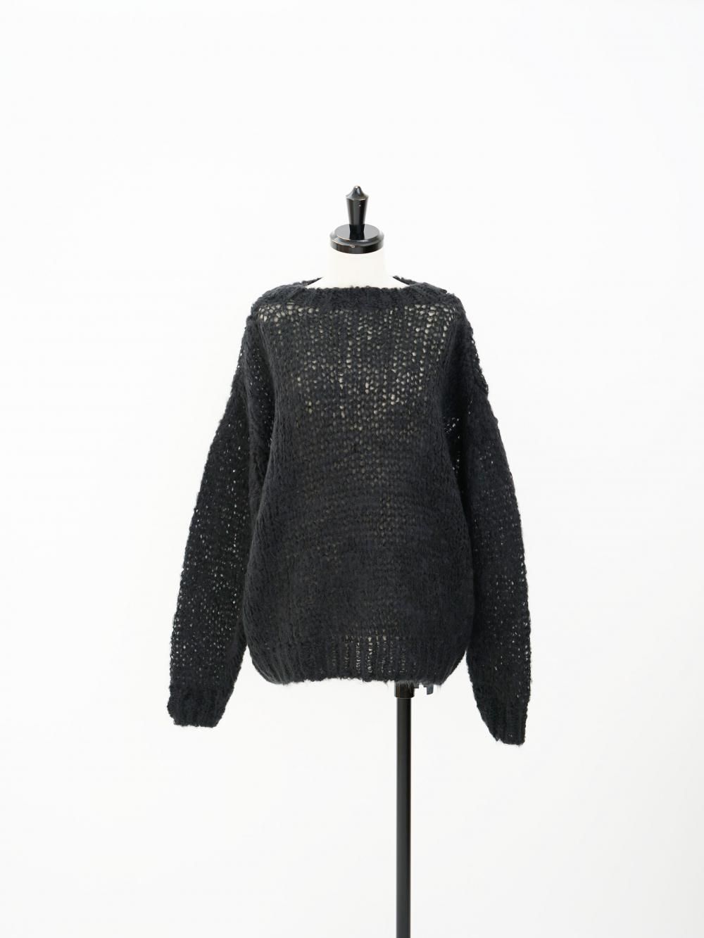 UNUSED MOHAIR PULLOVER KNIT / BLACK / 3