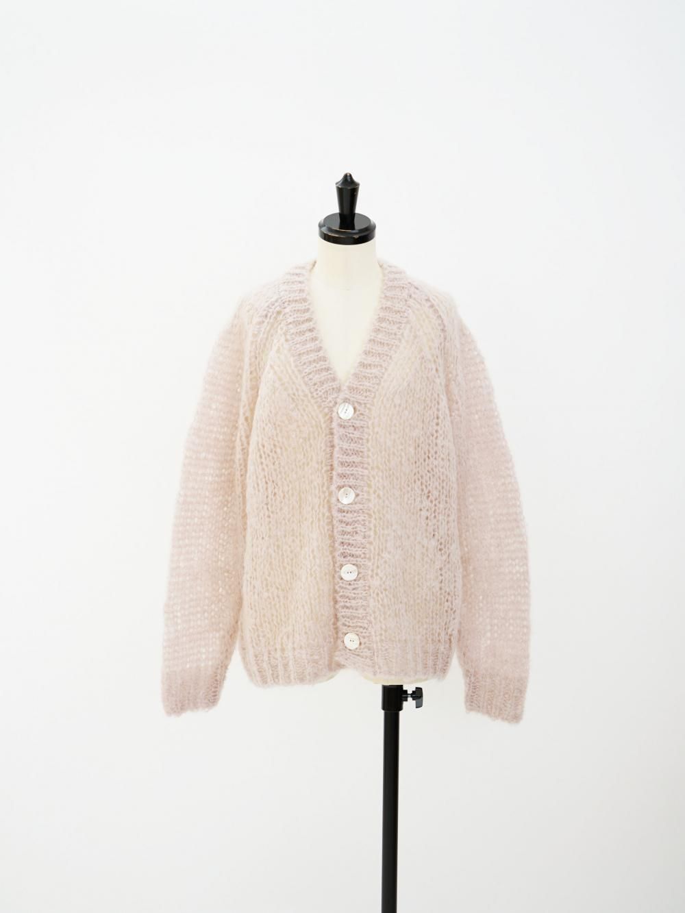 UNUSED MOHAIR CARDIGAN / ECRU / 2