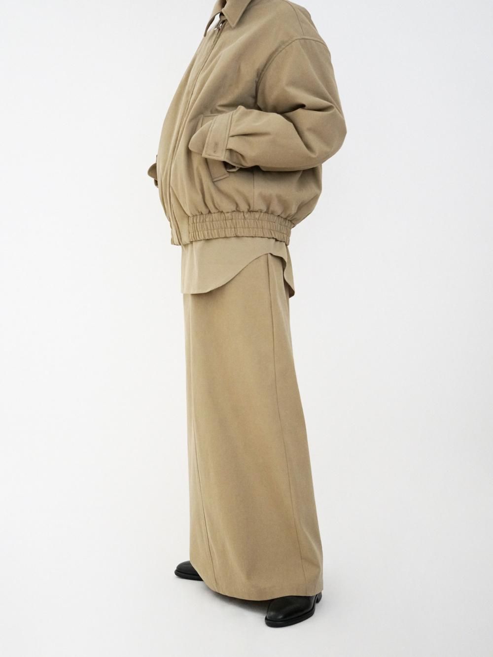 Ernie Palo NIDOM GABARDINE PADDED BLOUSON / BEIGE
