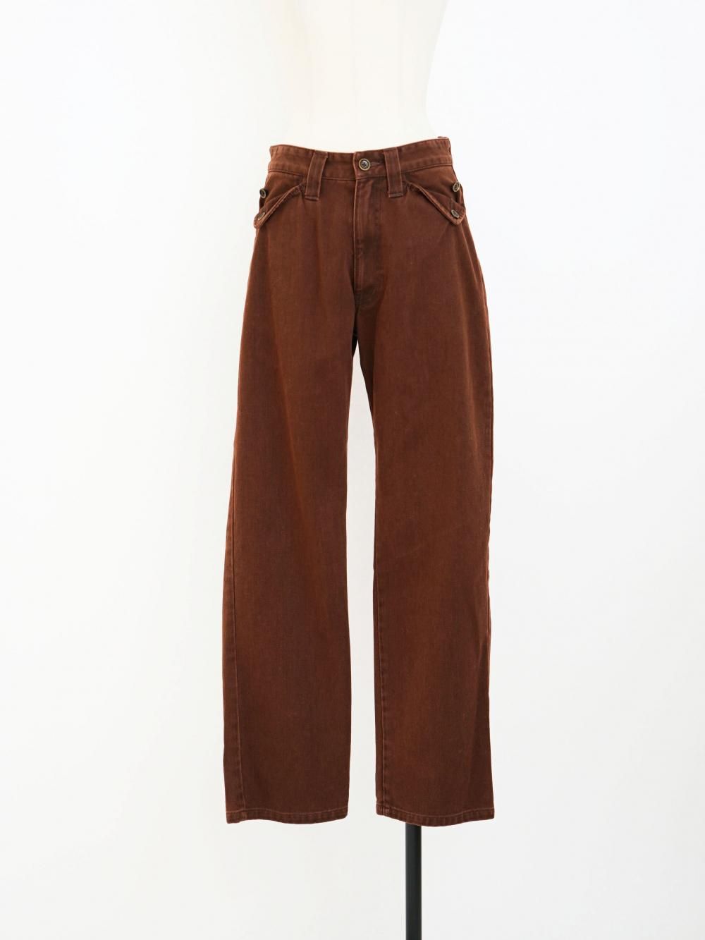 FUMIKA_UCHIDA KATSURAGI STRAIGHT PANTS / BORDEAUX