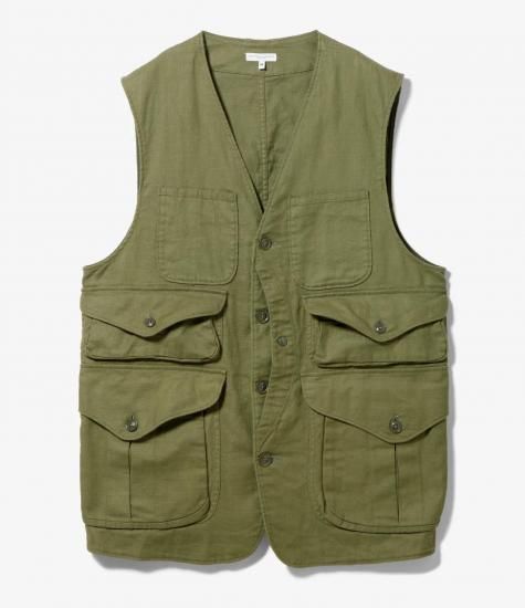 Hunting Jacket - Olive CL Java Cloth - Black Smith ブラック