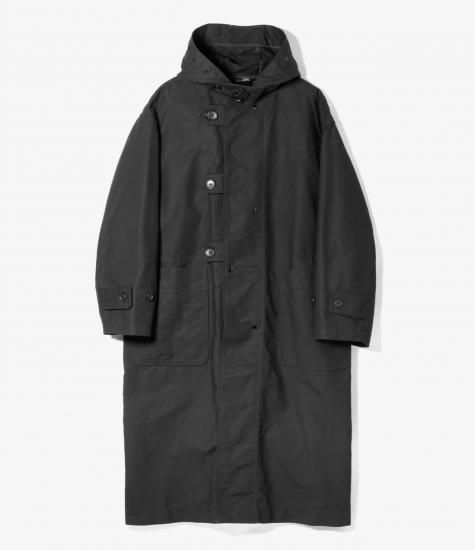 Duffle Coat - Black Cotton Double Cloth - Black Smith ブラック