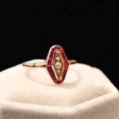 Ruby & Pearl Ring