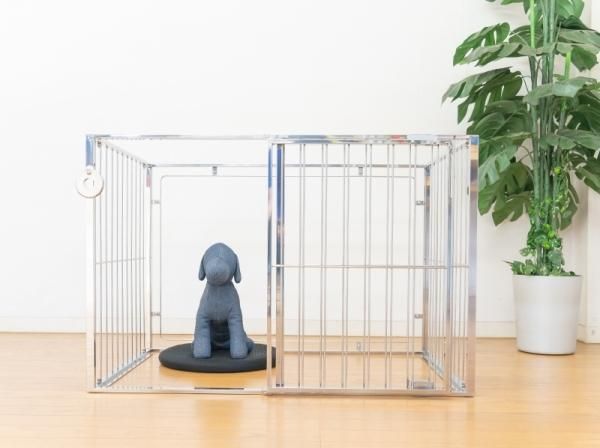 ステンレス製のクールな素材感を活かした おしゃれなオーダーケージ