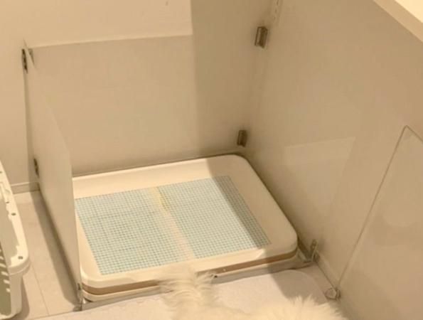 3面囲い付き特注トイレトレー1個 オーダーメイド】3面囲い付きトイレトレー - 犬猫用のおしゃれな