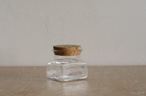 Signe Persson-Merin SWEDEN BodaNova Sill i kvadrat Glass Jar & Cork Lid / SIZE M-1 H8.5cm