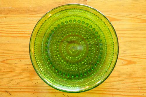 Nuutajarvi Kastehelmi moss green plate 17cm ƥإ