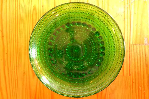 Nuutajarvi Kastehelmi green plate 14cm ƥإ