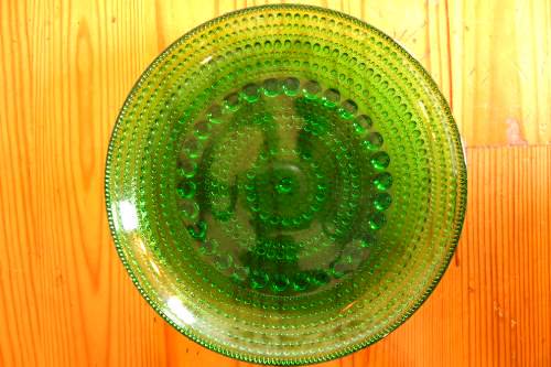 Nuutajarvi Kastehelmi green plate 14cm ƥإ