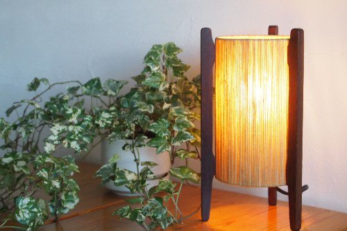 50's teak Vintage lamp  饤
