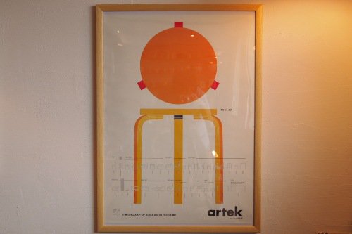 AALTO STOOL 60 POSTER artek 2003 / アルヴァ・アアルト スツール60