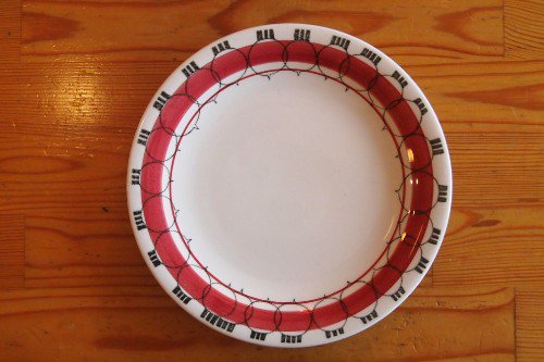 Rorstrand Picknick 18cm Plate RED/ロールストランド マリアンヌ・ウエストマン ピクニック プレート