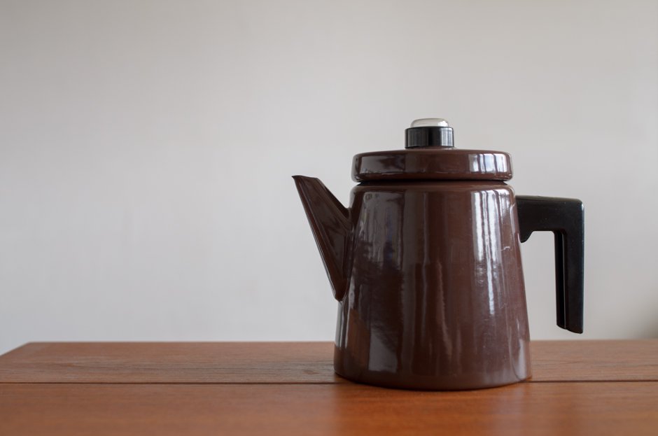 FINEL フィネル/ARABIA アラビア Antti Nurmesniemi アンティ Coffee Pot コーヒーポット Brown 1.5L