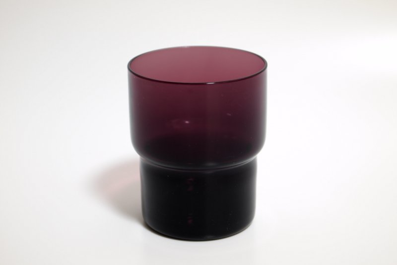 Nuutajarvi Saara Hopea Stacking glass #1718(S) Purple/ヌータヤルヴィ サーラ・ホペア /ara1-0721/北欧雑貨＆北欧食器 カフェ KUPPI