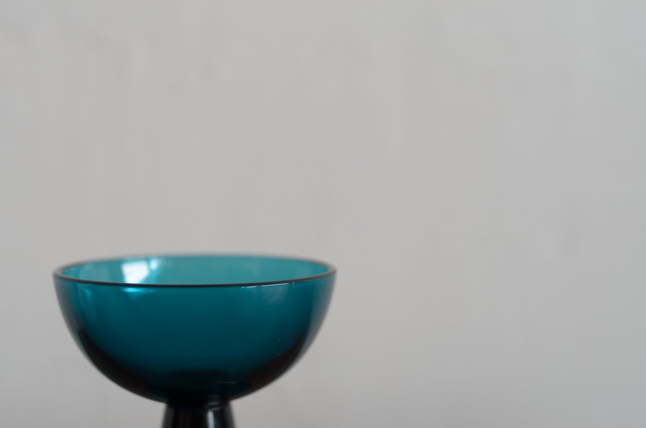 Nuutajarvi Saara Hopea dessert bowl Turquoise #5379/̡ 顦ۥڥ ǥȥܥ