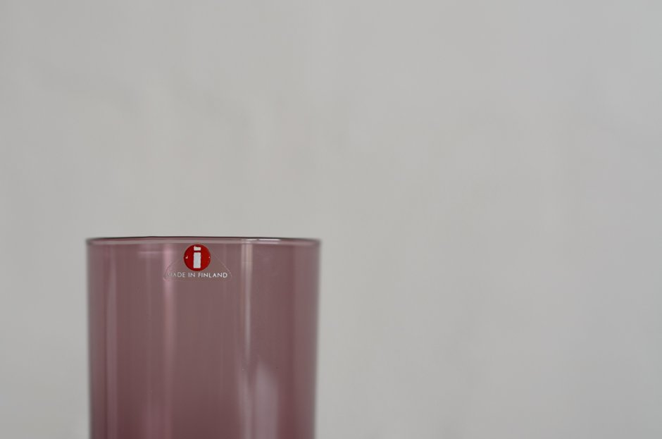 iittala Timo Sarpaneva drinking glass i-114 Purple/イッタラ ティモ・サルバネヴァ iシリーズ