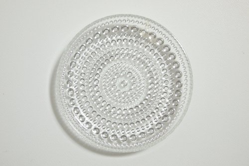 Nuutajarvi ̡ Kastehelmi ƥإ 8.5cm mini Plate Clear/Oiva Toikka