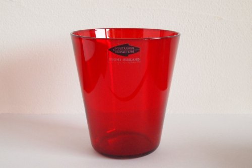 Nuutajarvi Kaj Franck Color Glass #2744(L) RED/ヌータヤルヴィ カイ 