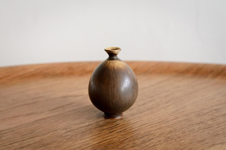 Berndt Friberg ٥ȡե꡼٥ miniature Vase Brown /Gustavsberg  ե٥