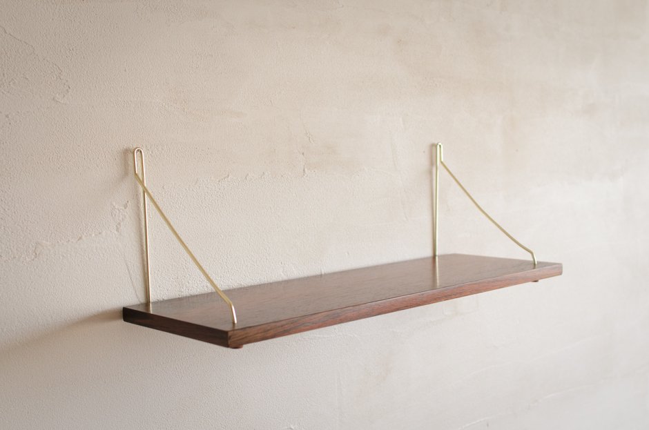 Denmark Teak Wall Shelf Vintage デンマーク チーク ウォールシェルフ