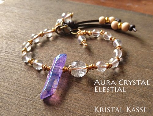 オーラクリスタル,エレスチャル 古代シャーマンのブレスレット - 愛知県 パワーストーンアクセサリー　KRISTAL KASSI