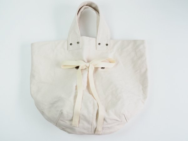 cotton canvas round TOTE BAG - ardem su o