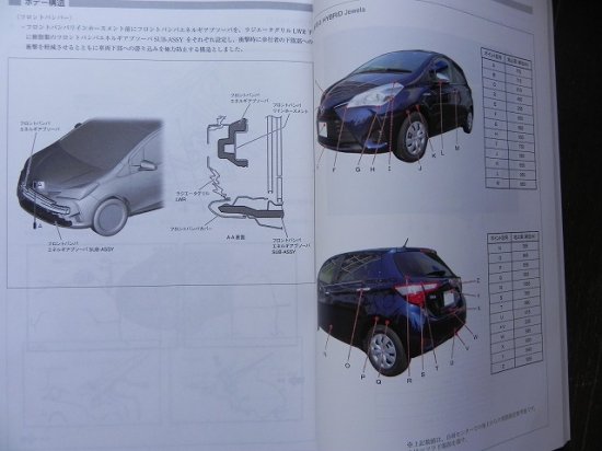 構造調査シリーズ/トヨタ ヴィッツ ハイブリッド NHP130系