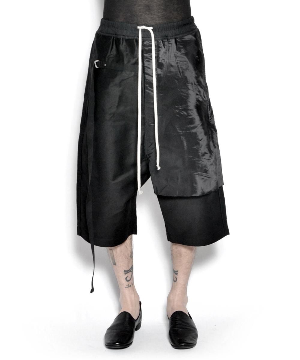 メンズRICK OWENS Rick's Pods ポッズ ショーツ ブラック 黒