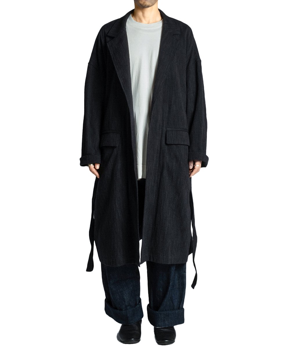 YOKO SAKAMOTO Weavers Haori Coat | BORDEAUX-BB4
