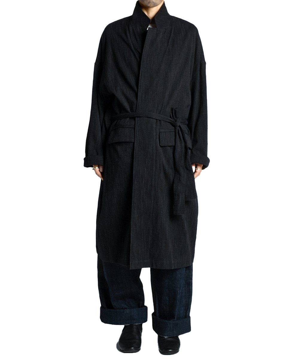 YOKO SAKAMOTO Weavers Haori Coat | BORDEAUX-BB4
