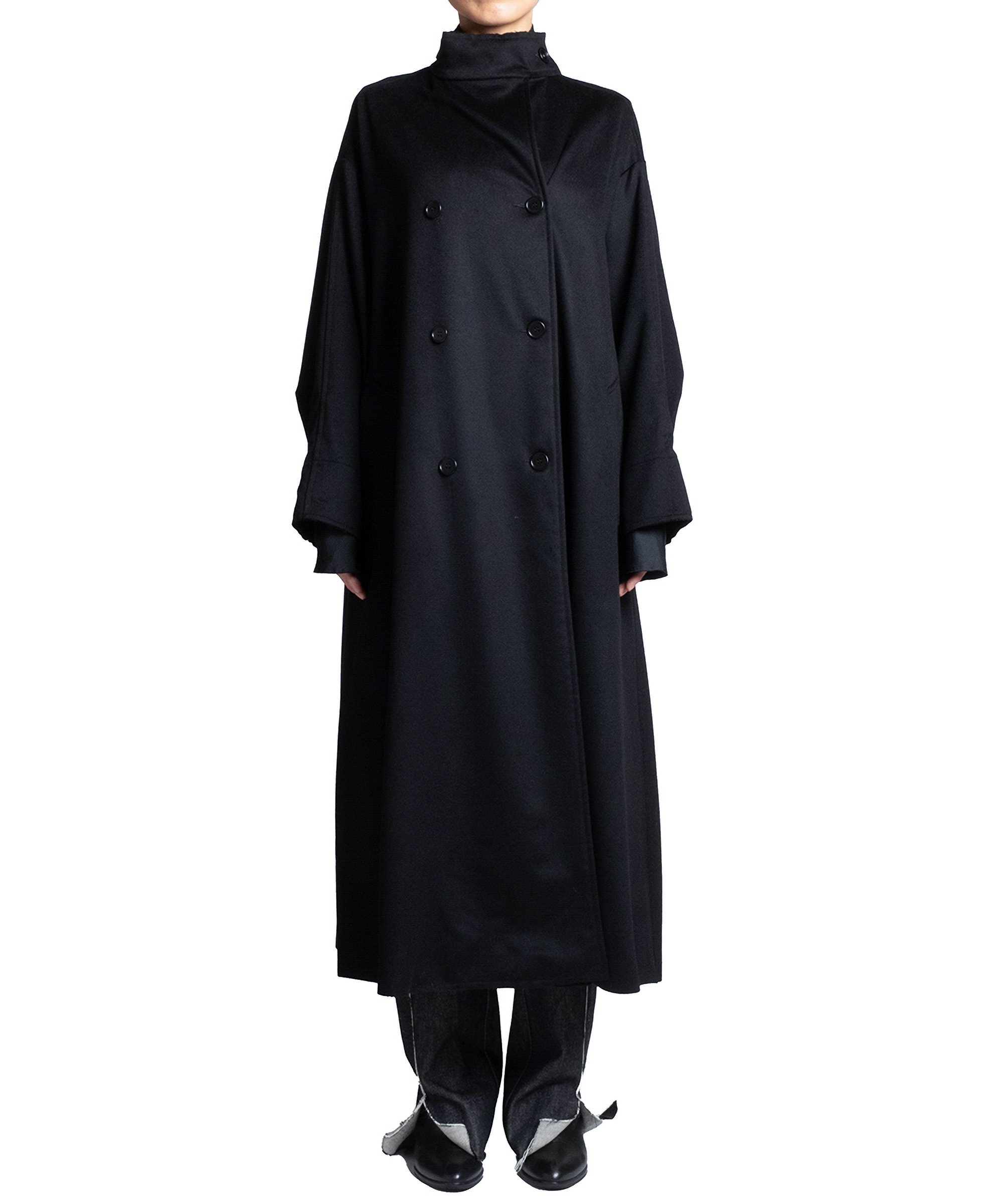 GABRIELA COLL GARMENTS - SERIE NO.13 - LORO PIANA - OVERSIZED COAT |  BORDEAUX-BB4