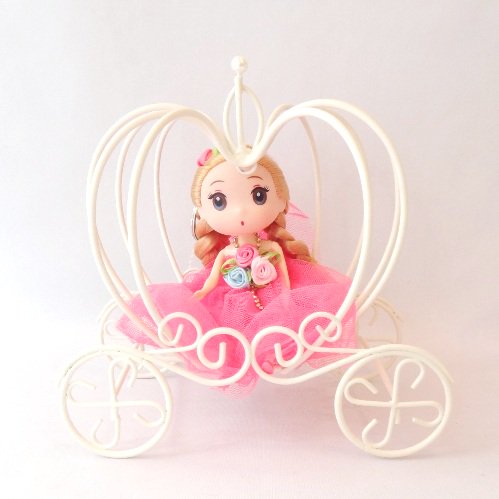リングピロー お姫様 お人形 ホットピンク ドレスドール プリンセス