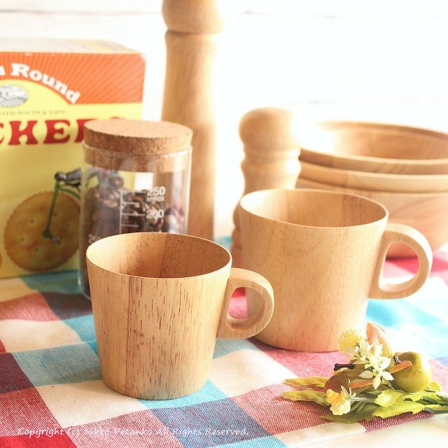 マグカップ おしゃれ 木製 Lサイズ 雑貨通販 Zakka Petanko
