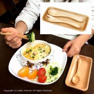 子供用ランチプレート 猫型 木食器 - 雑貨通販｜zakka Petanko