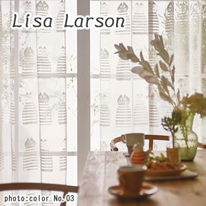 リサ・ラーソン（Lisa Larson）レースカーテン ミンミ 1枚入【北欧インテリア】の商品画像