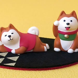 デコレ（DECOLE）コンコンブル 柴犬 ウトウトと福招き犬【インテリア雑貨/置物】 - 北欧ラグ・おしゃれなカーテン・人気インテリア収納通販 |  Puolukka