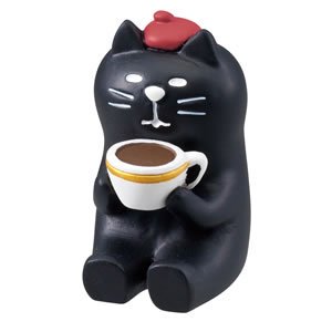 デコレ（DECOLE）コンコンブル 黒猫コーヒー【インテリア雑貨/置物】の商品画像