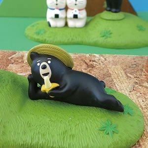 コンコンブル 森のくまさん へそっぱち ごろ寝バナナ くま出没