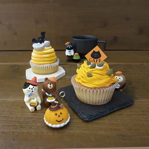 デコレ（DECOLE）コンコンブル かぼちゃケーキ猫【ハロウィン/置物