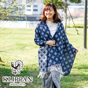クリッパン（KLIPPAN）ストール シャーンスンドクロス ポケットなし【おしゃれ/北欧ファッション】の商品画像