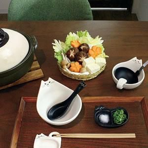 デコレ（DECOLE）モノネコオナベ 薬味皿【猫食器/鍋物】 - 北欧