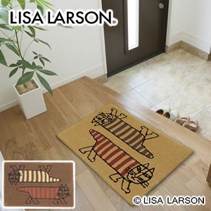 リサ・ラーソン（Lisa Larson）玄関マット ツインマイキー【おしゃれ/北欧インテリア】の商品画像