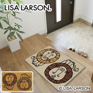 リサ・ラーソン（Lisa Larson）玄関マット ツインライオン【おしゃれ/北欧インテリア】の商品画像